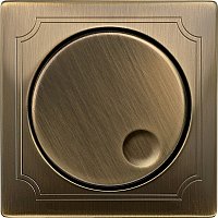 Лицевая панель Schneider Electric Merten Antique для светорегулятора поворотного античная латунь